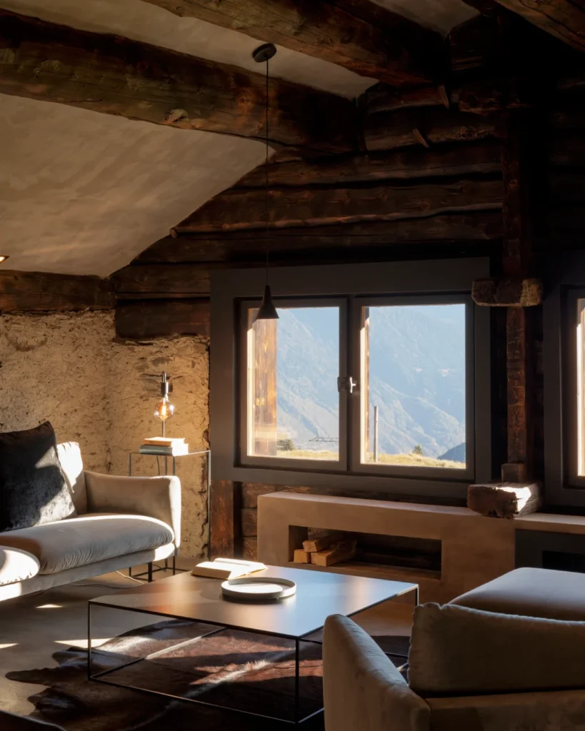 Agence M Com Marseille Altheor Courchevel Nettoyage interieur chalet bois luxe montagne